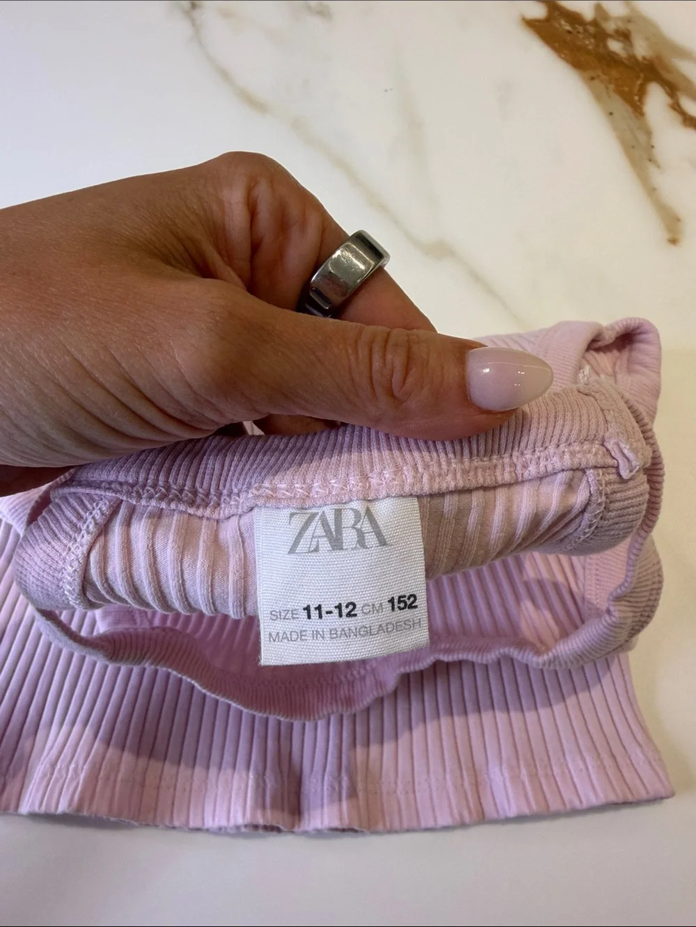 Zara Ribbed Halter Tank Top - Light Lavender